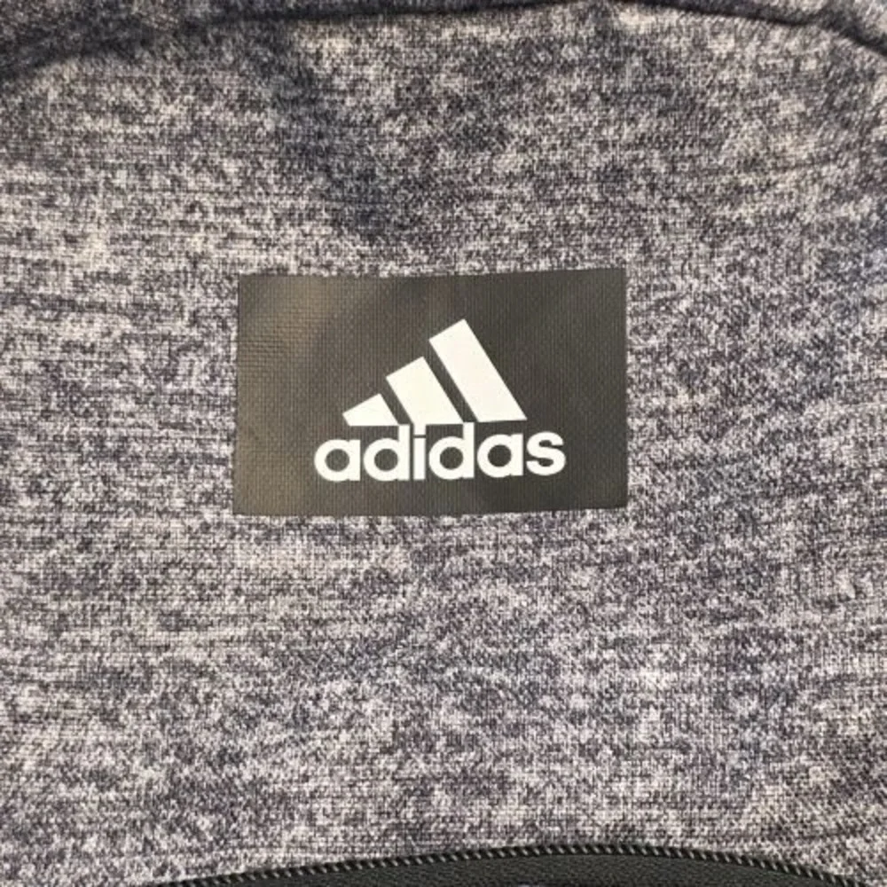 Adidas Grey Classic Backpack with Clip-on Pouch 980594-D‎ 2 Zipper Laptop Pocket